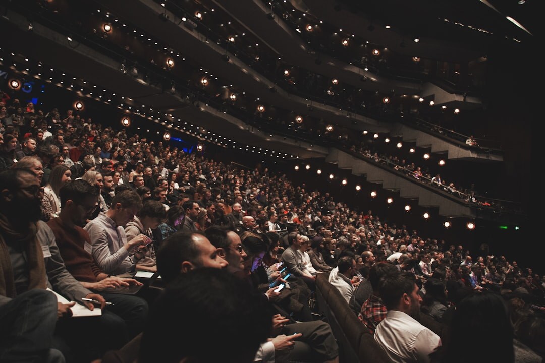 talk show stage with audience